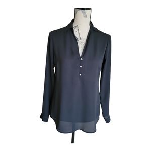 **NEW YORK & COMPANY ** Black Long Sleeve Blouse Sz XS